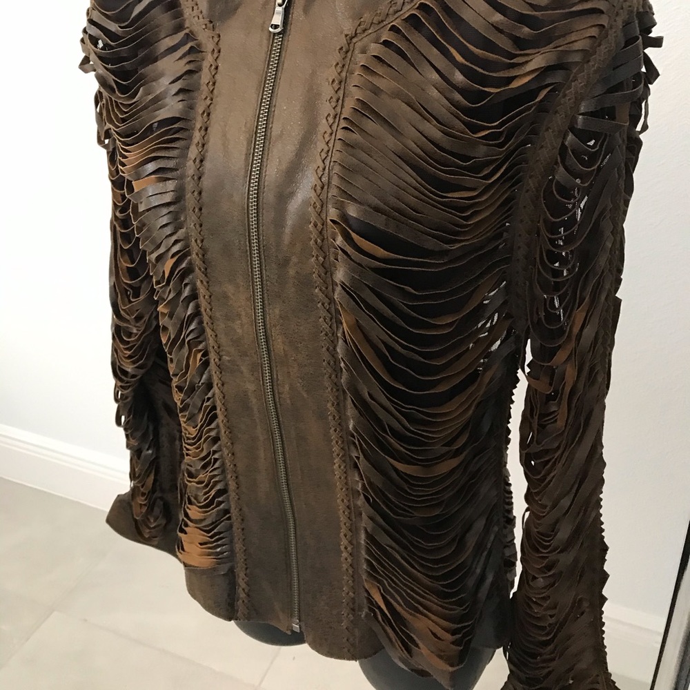 COPY - Coat brown leather beautifully made
